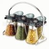 OX-324 | Oxone 6 Pcs Jar Spice Rack Set (Tempat Bumbu + Hanger)