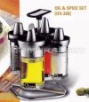 OX-326 | Oxone Oil & Spice Set 4 Pcs / Tempat Bumbu Kaca