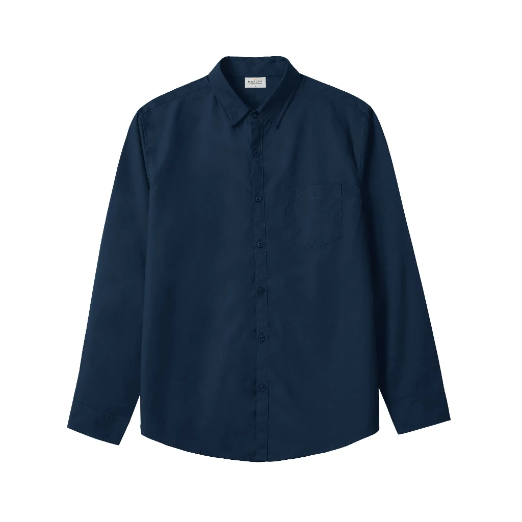 KEMEJA LENGAN PANJANG - Navy (1 Lusin / 12 Pcs) KLPJ-0003