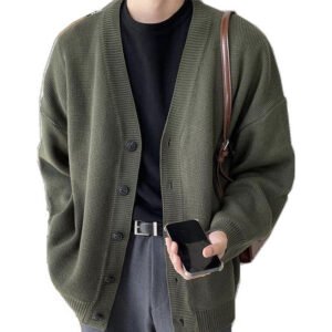 Jaket Cardigan Pria (1Lusin/12Pcs) JKCD-0001