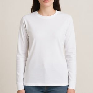 Kaos Polos Wanita Lengan Panjang (1Lusin/12 Pcs) KPLP-0001