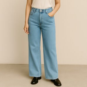 Celana Palazzo Jeans Wanita – Blue Wash (1 Lusin/12 Pcs) CLPZ-0002