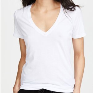 Kaos V Neck Wanita Lengan Pendek (1Lusin/12 Pcs) KSVS-0003