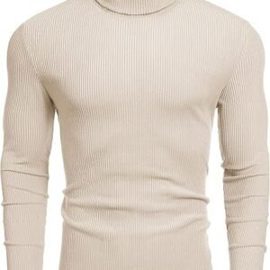 KAOS LEHER TINGGI (TURTLE NECK) – Krem (1 Lusin/12 Pcs) TTNK-0002