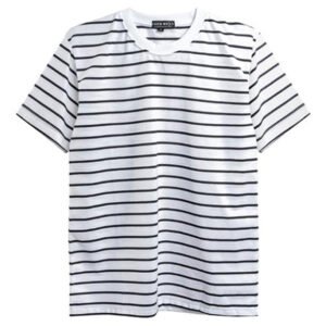 Kaos Wanita Motif Garis Lengan Pendek (1Lusin/12Pcs) KSGS-0001